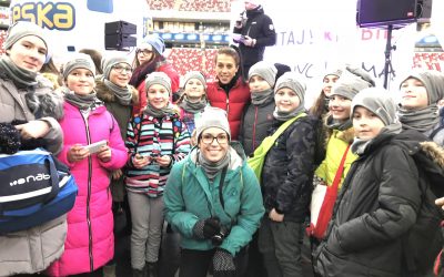 WF na Narodowym wycieczka mikołajkowa klasy VI